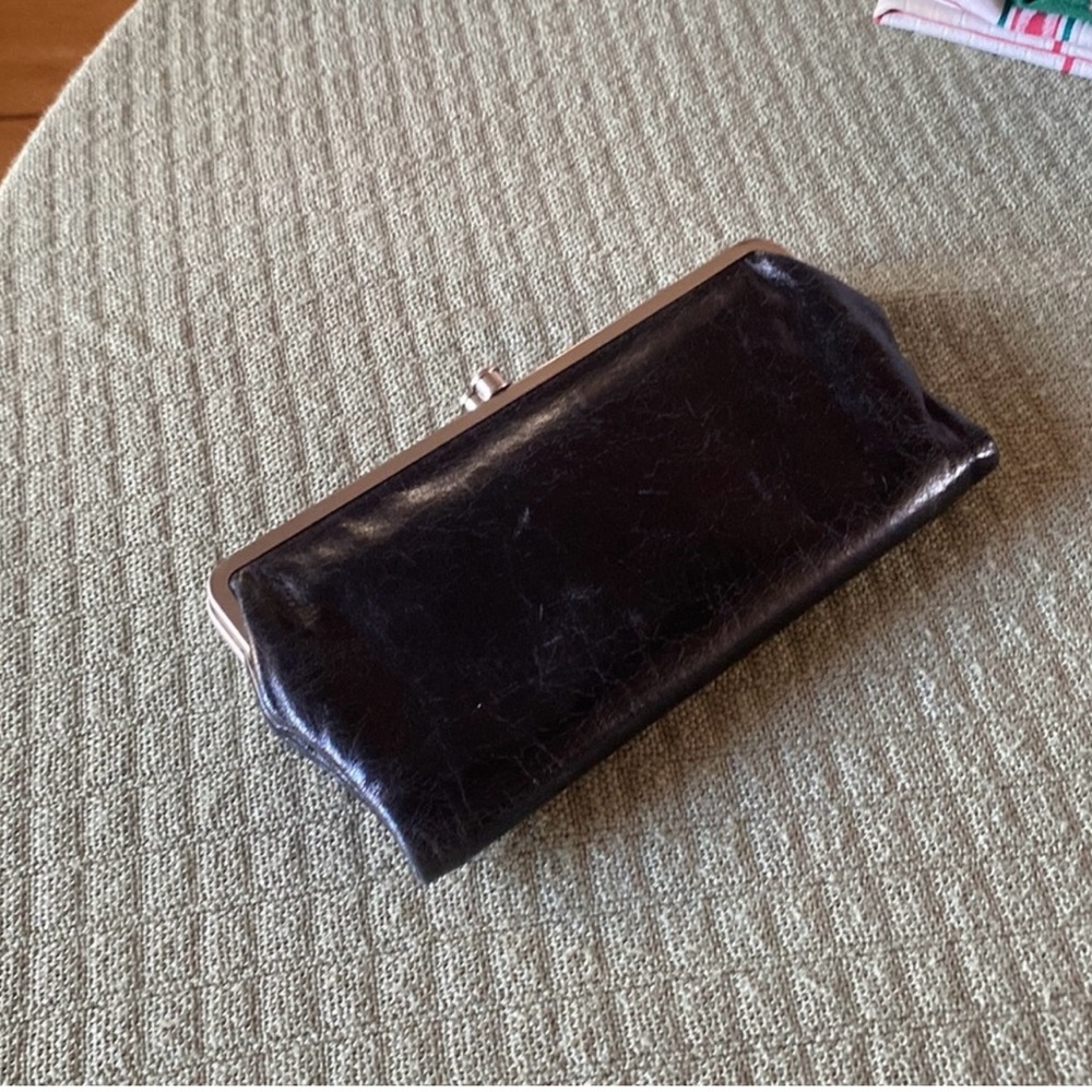 HOBO Black Leather Clutch